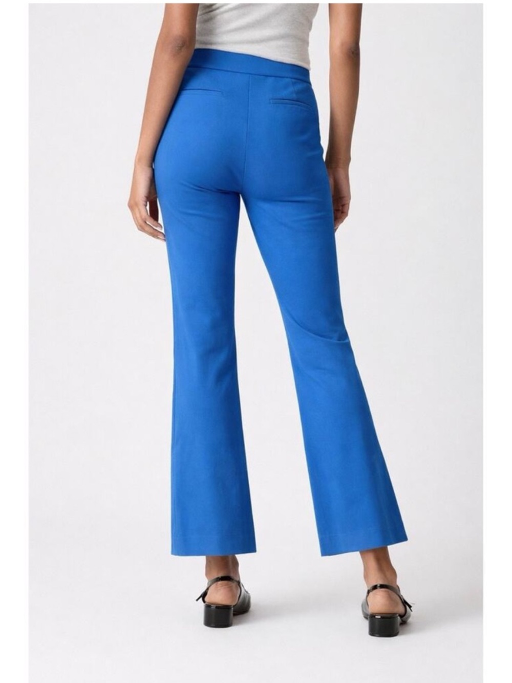 J. Crew Light Blue‎ Cotton Blend Kelsey Cropped Flare Pant